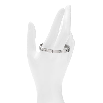 Cartier 18K White Gold LOVE Bracelet 16 2 of 6
