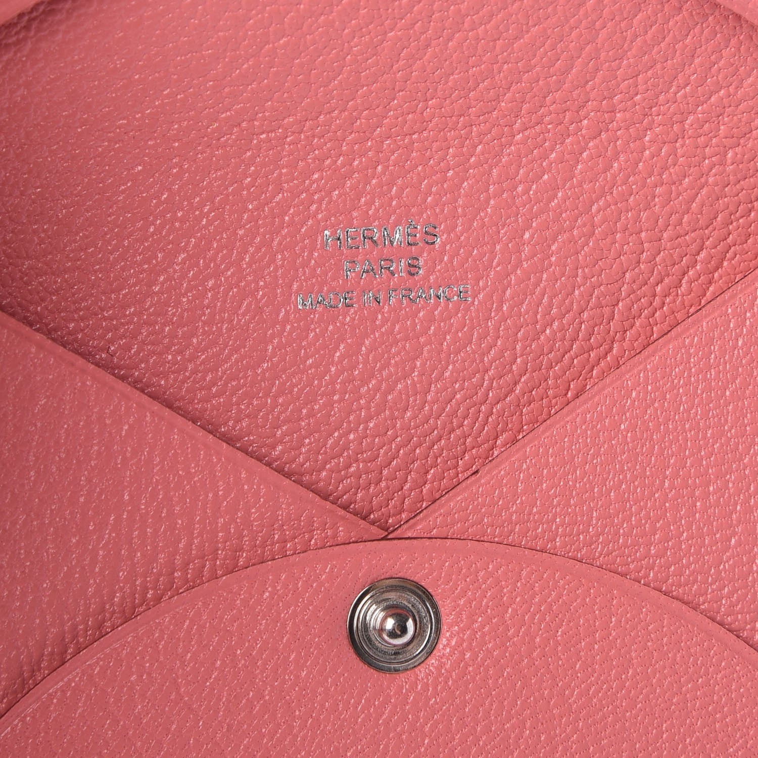 Hermes Chevre Mysore Calvi Card Case Rose Ete 6 of 8