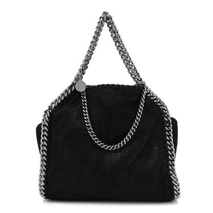 Stella McCartney Shaggy Deer Mini Falabella Fold Over Tote Black 1 of 8
