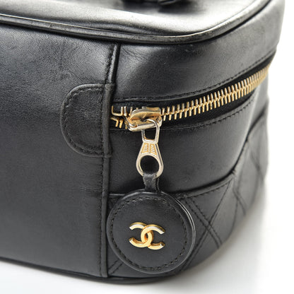 Chanel Lambskin Vanity Cosmetic Bag Black 12 of 12