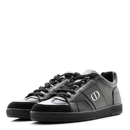 Christian Dior Calfskin Suede Logo Sneakers 36 Black 3 of 11