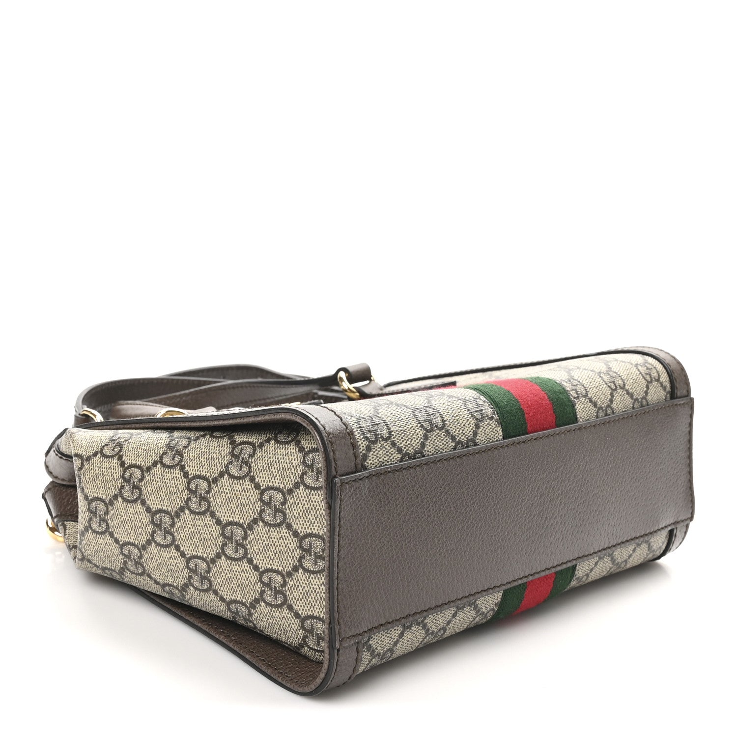 Gucci GG Supreme Monogram Small Ophidia Tote Bag Brown 4 of 10