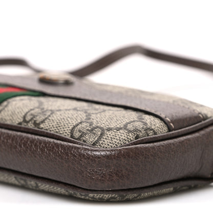 Gucci GG Supreme Monogram Web Mini Ophidia GG Bag Brown 10 of 12
