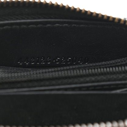Gucci Calfskin Matelasse GG Marmont Zip Around Wallet Black 7 of 7