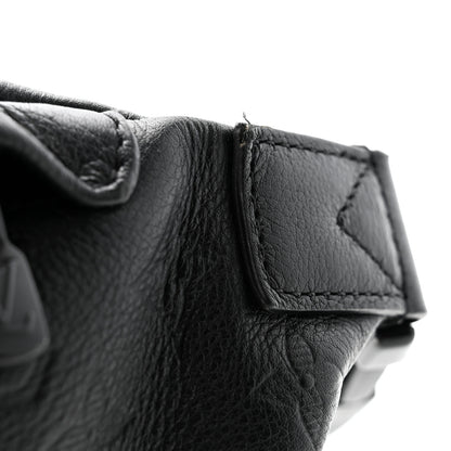Louis Vuitton Calfskin Monogram Shadow Discovery Bumbag Black 10 of 10