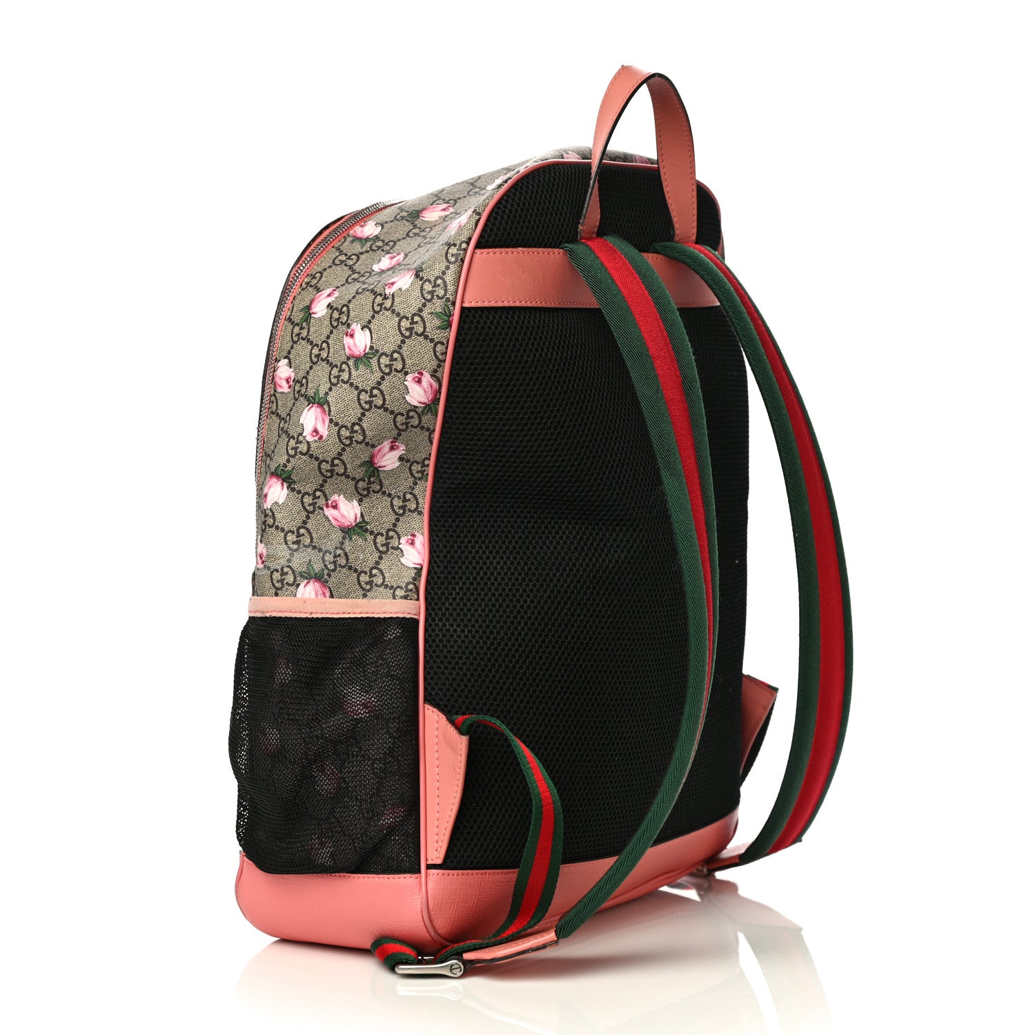 Gucci GG Supreme Monogram Rose Backpack Diaper Bag Pink 2 of 9
