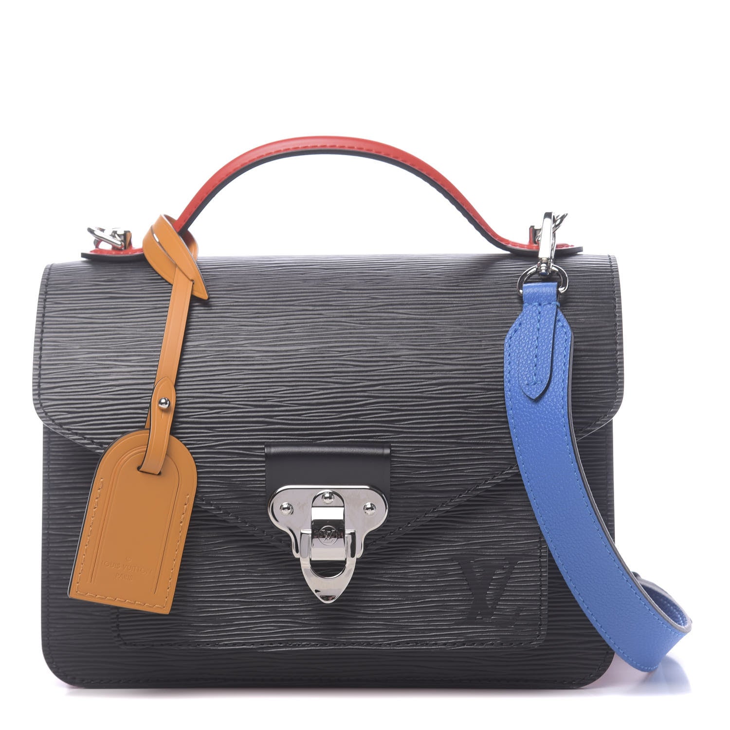Louis Vuitton Epi Neo Monceau Black Coquelicot Blue Roi Safran 1 of 9