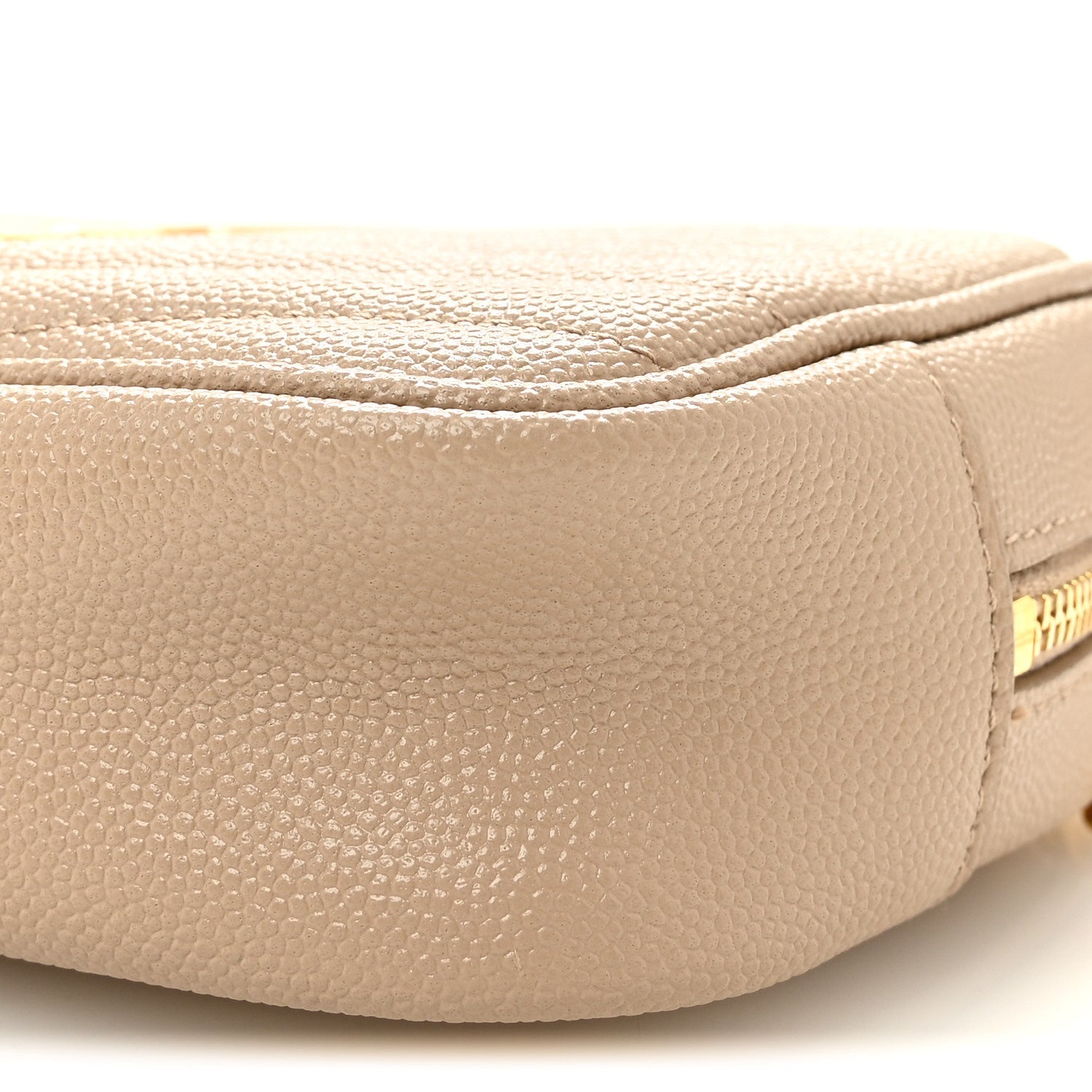 Saint Laurent Grain De Poudre Matelasse Monogram Mini Lou Camera Bag Dark Beige 10 of 10