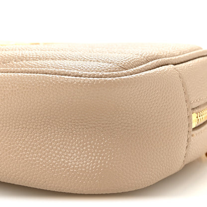 Saint Laurent Grain De Poudre Matelasse Monogram Mini Lou Camera Bag Dark Beige 10 of 10