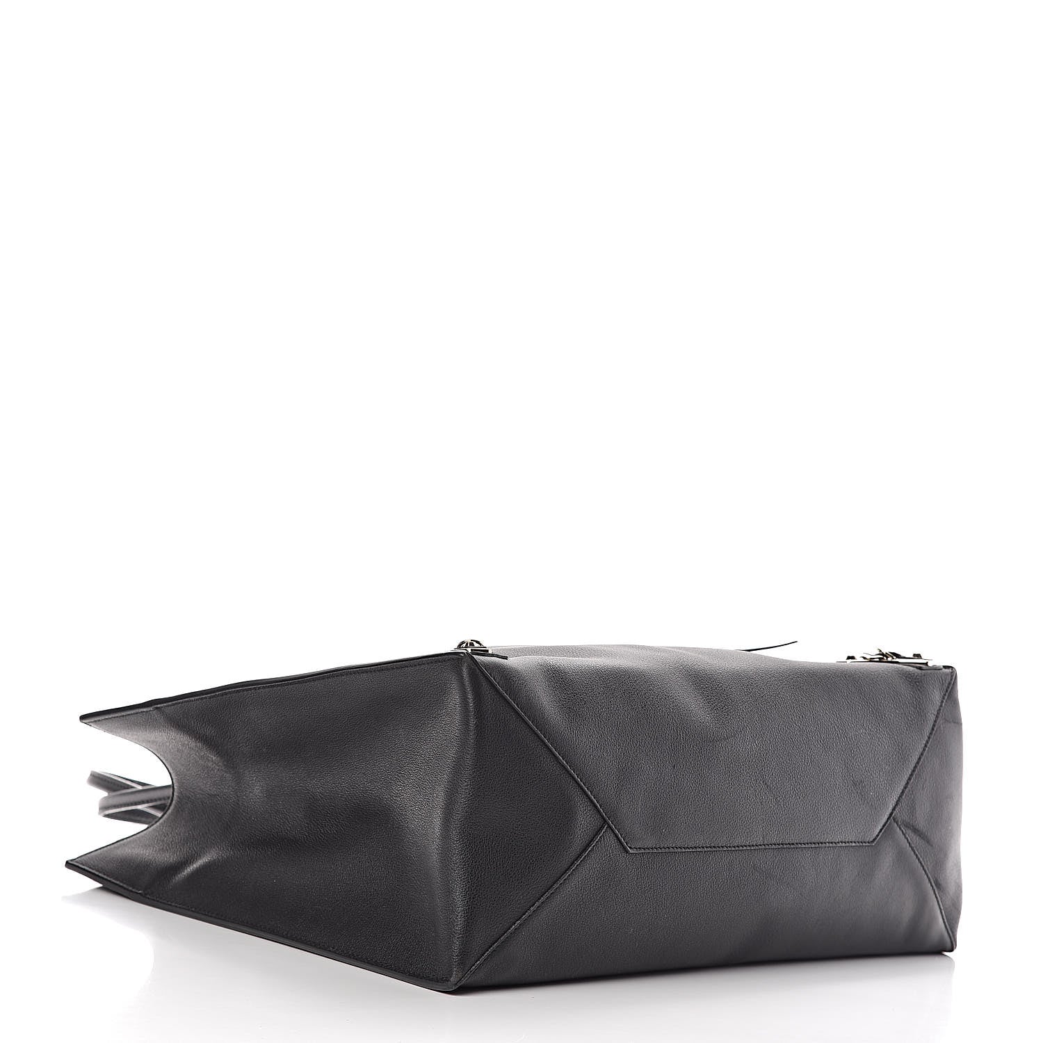 Balenciaga Grained Calfskin Gold Metallic Edge Hardware Papier A4 Tote Black 4 of 13