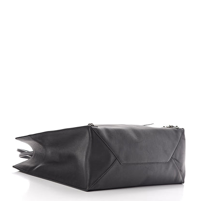 Balenciaga Grained Calfskin Gold Metallic Edge Hardware Papier A4 Tote Black 4 of 13