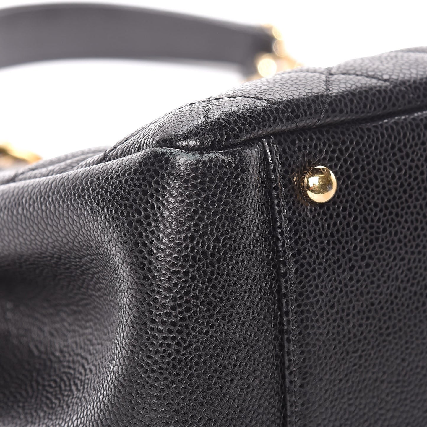 Caviar Quilted XL Grand Shopping Tote GST Black