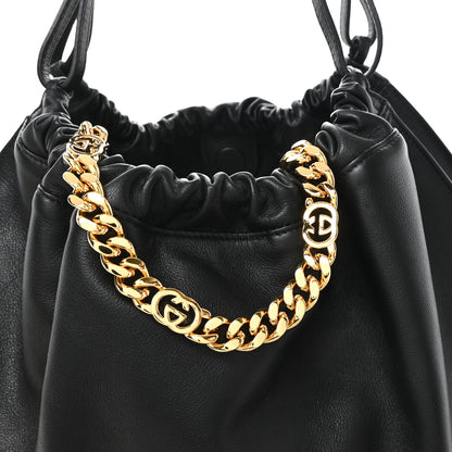 Gucci Calfskin Large Blondie Tote  Black 6 of 8