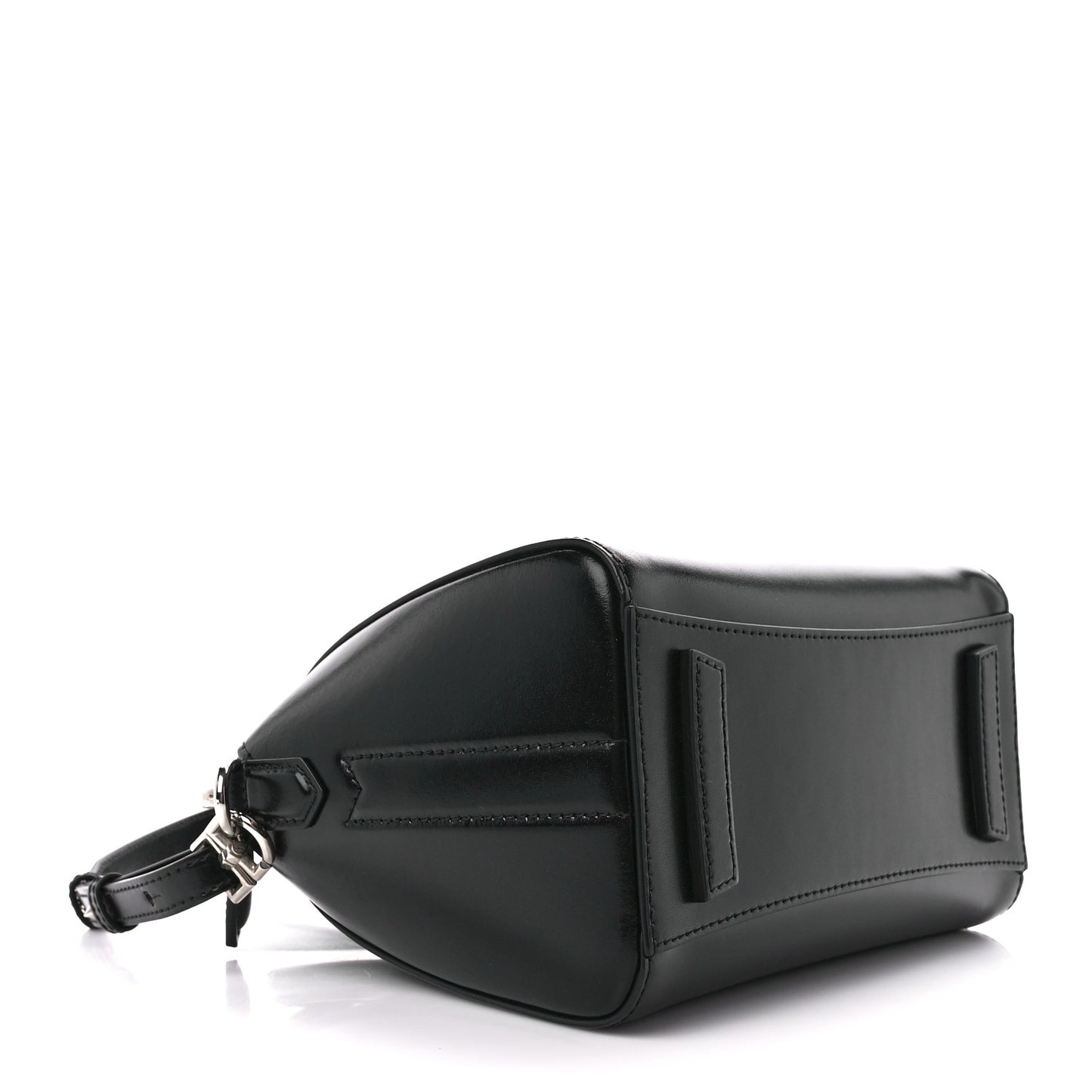 Shiny Lord Calfskin Mini Antigona Black