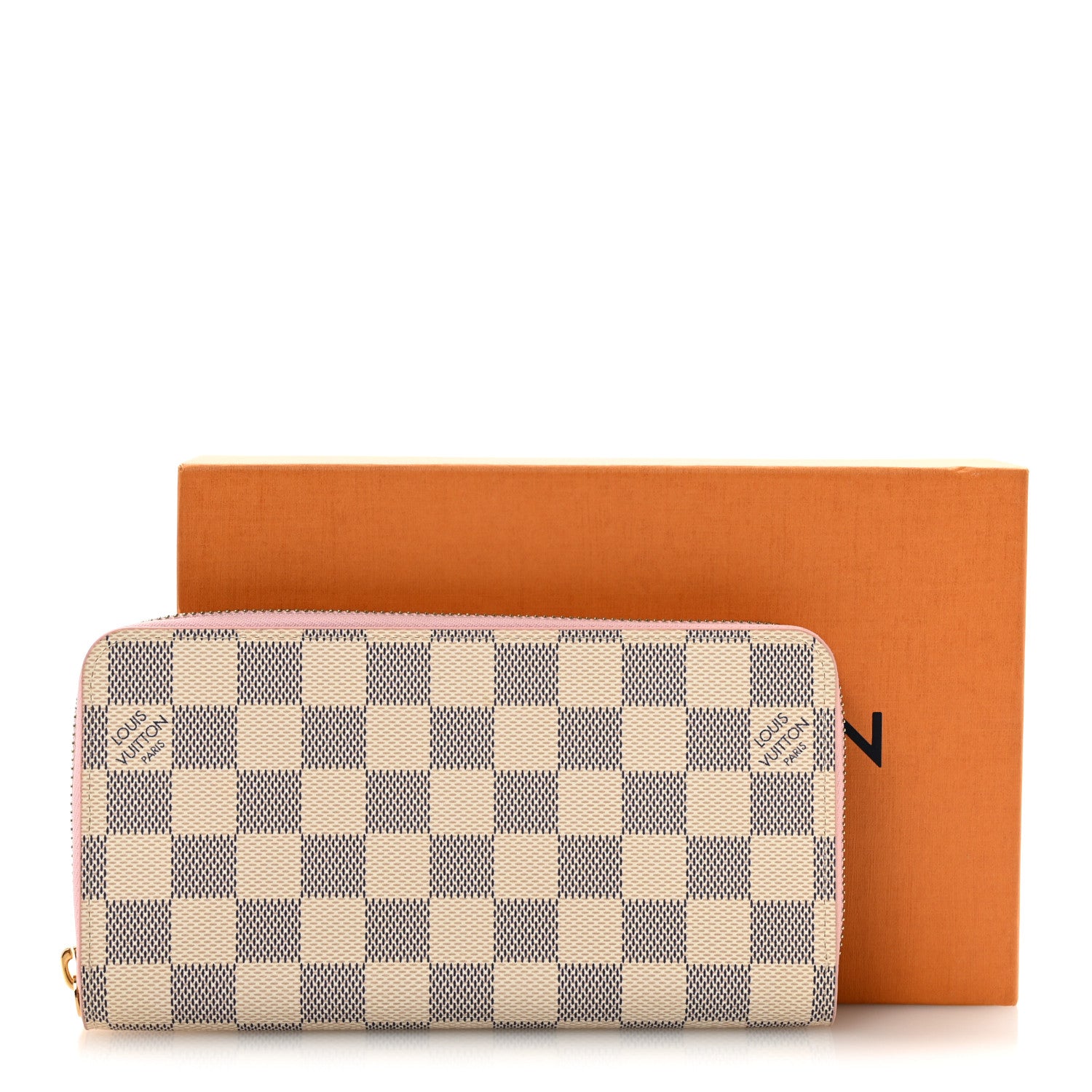 Louis Vuitton Damier Azur Zippy Wallet Rose Ballerine 1903997