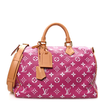 Louis Vuitton Calfskin Monogram Speedy P9 Bandouliere 40 Agate 1 of 10