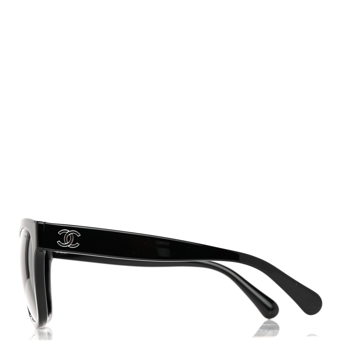 Acetate Square CC Sunglasses 5380 Black