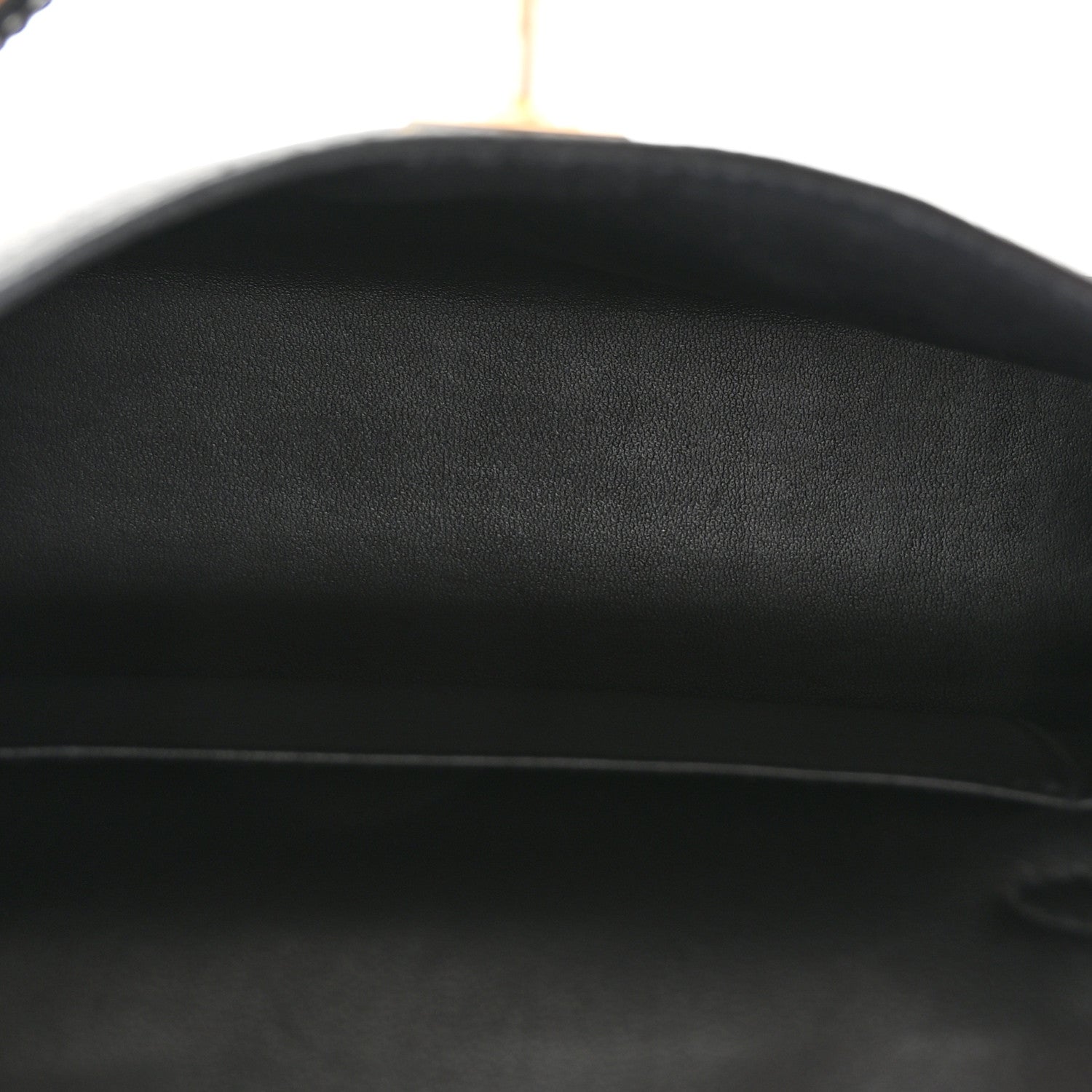Hermes Chevre Mysore Horseshoe Mini Kelly Sellier 20 Black 5 of 11