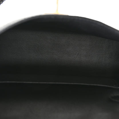 Hermes Chevre Mysore Horseshoe Mini Kelly Sellier 20 Black 5 of 11
