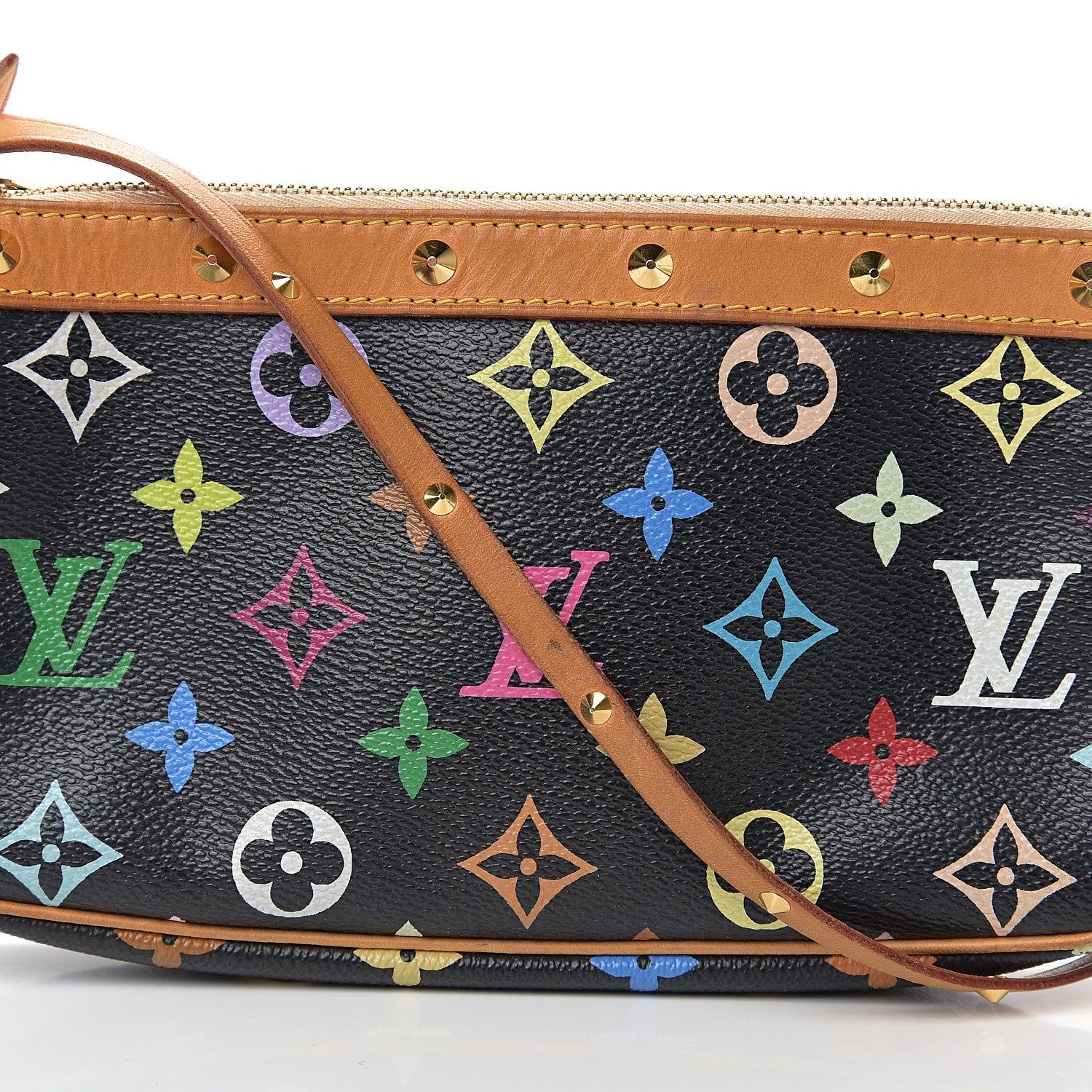 Louis Vuitton Monogram Multicolor Pochette Accessories Black 11 of 11
