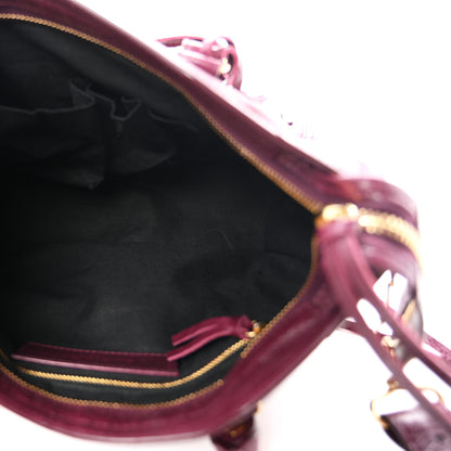 Balenciaga Agneau Classic Gold Hardware S City Violet Prune 6 of 11