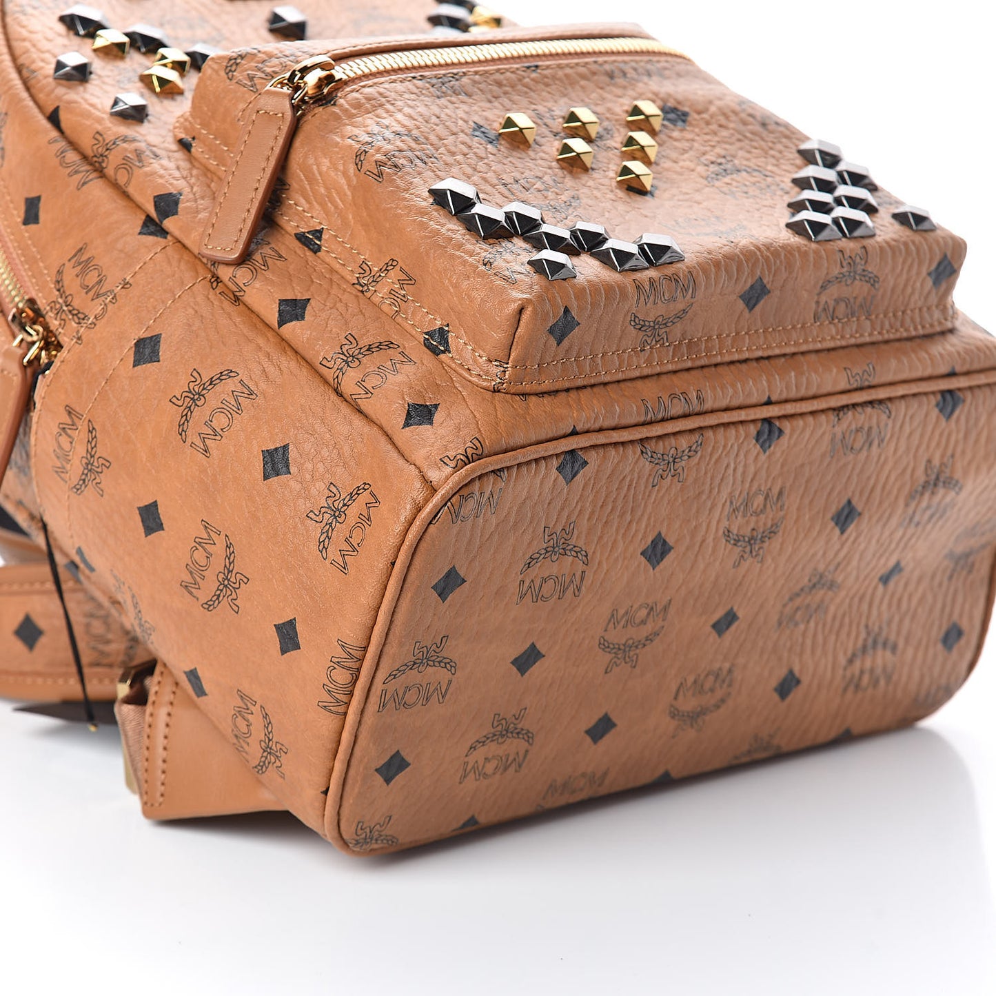 Visetos Studded Small Stark M Backpack Cognac