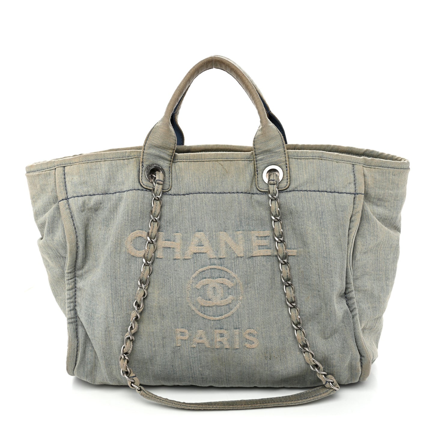 Denim Medium Deauville Tote Light Blue