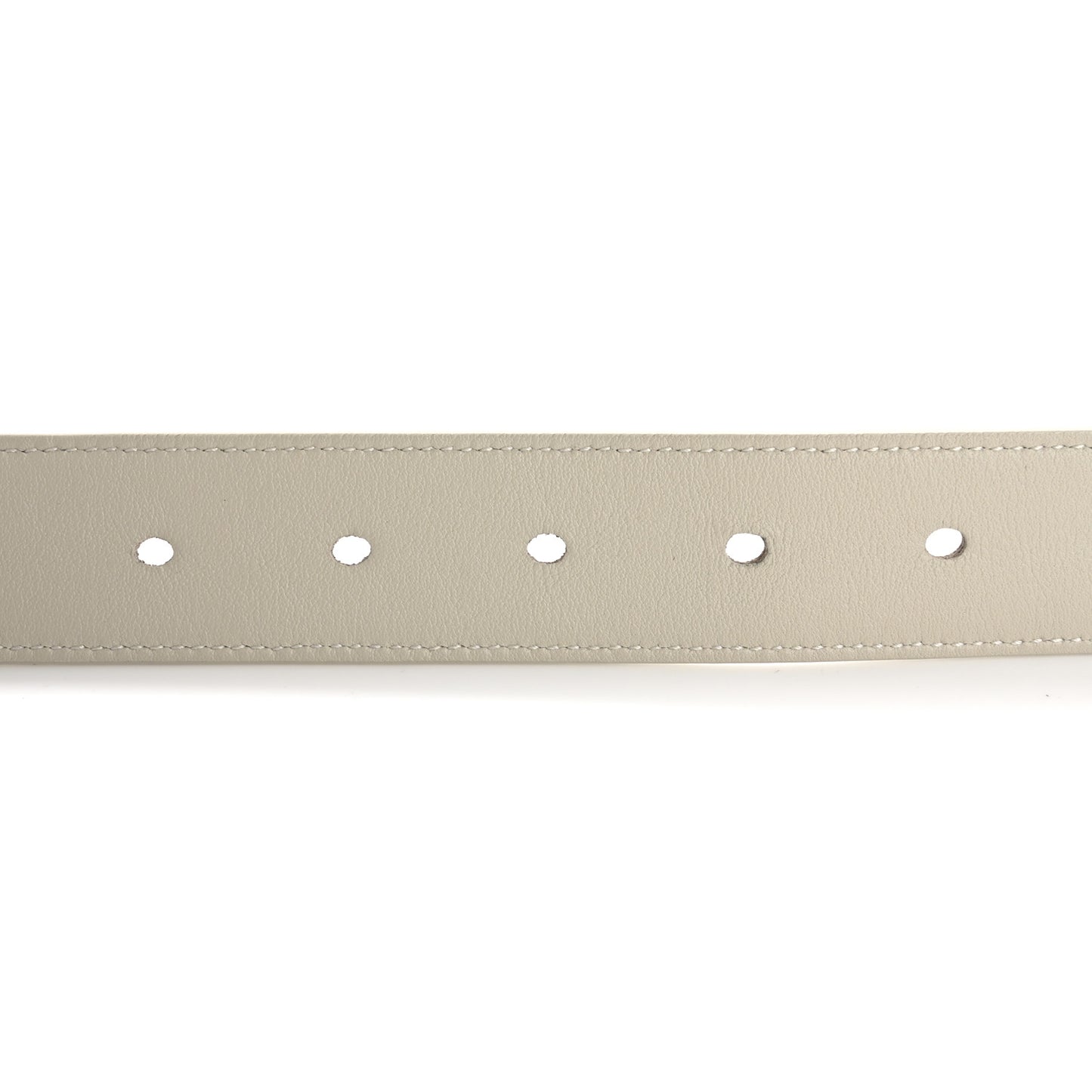 Smooth Calfskin Monogram Square Buckle Belt 80 32 Crema Soft