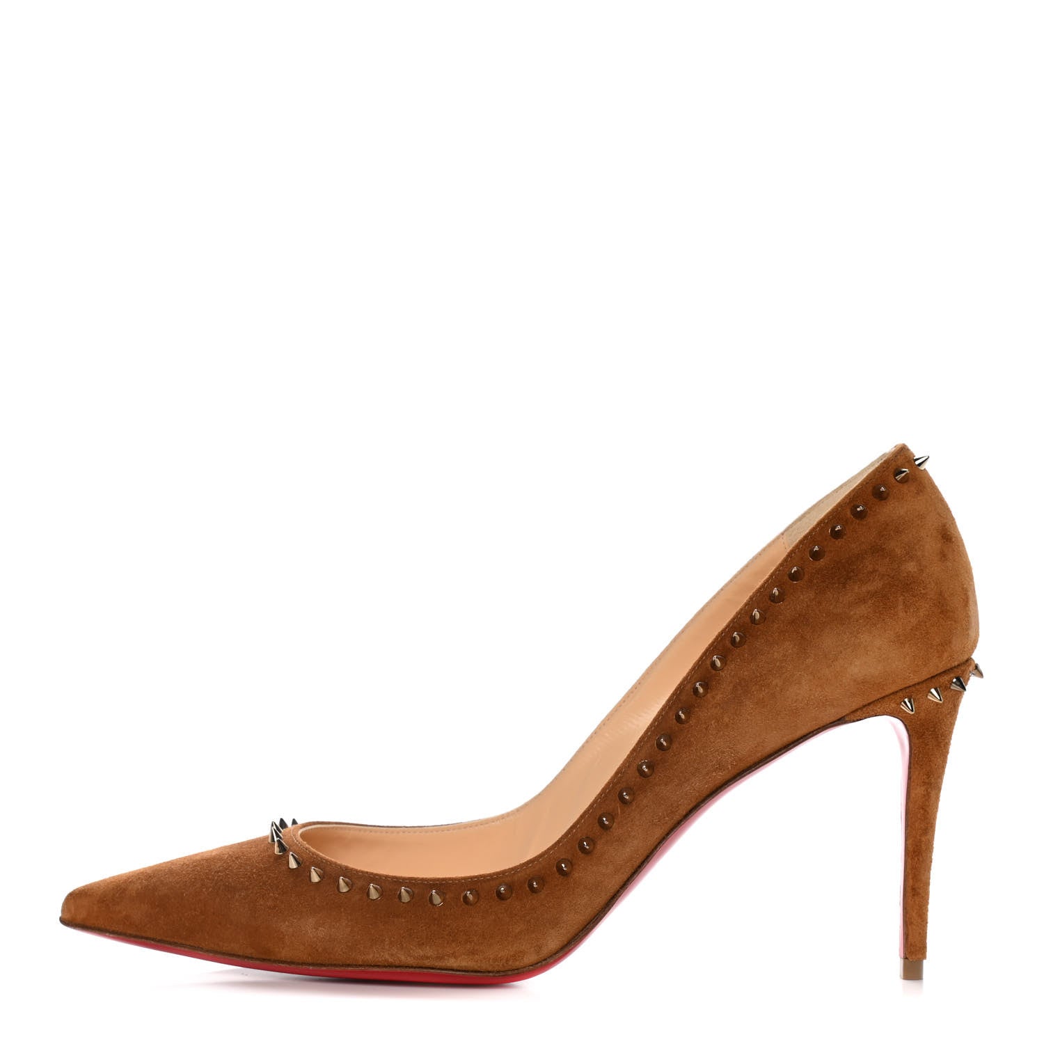 Christian Louboutin Veau Velours Anjalina Pumps 40.5 Macchiato 1 of 13