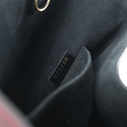 Louis Vuitton Calfskin Monogram Fold Tote MM Black Wine Cream 7 of 10
