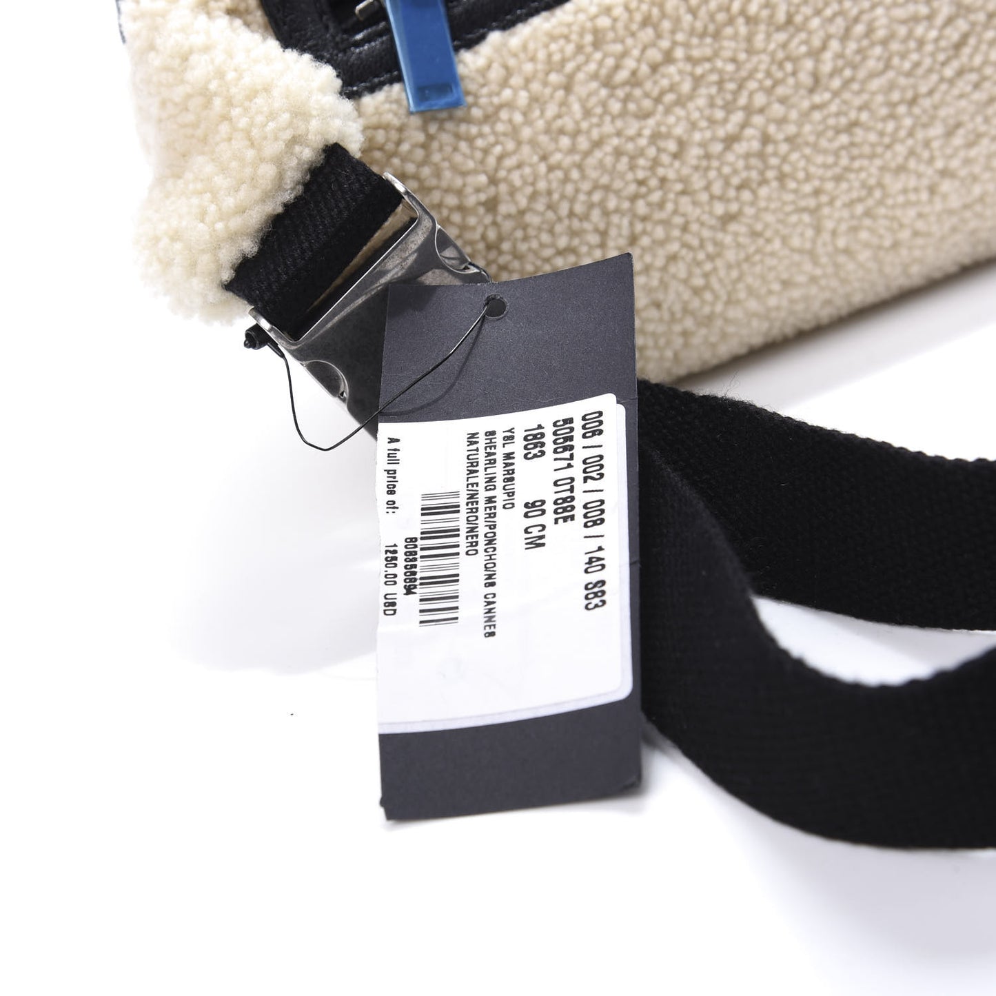 Shearling Belt Bag Beige