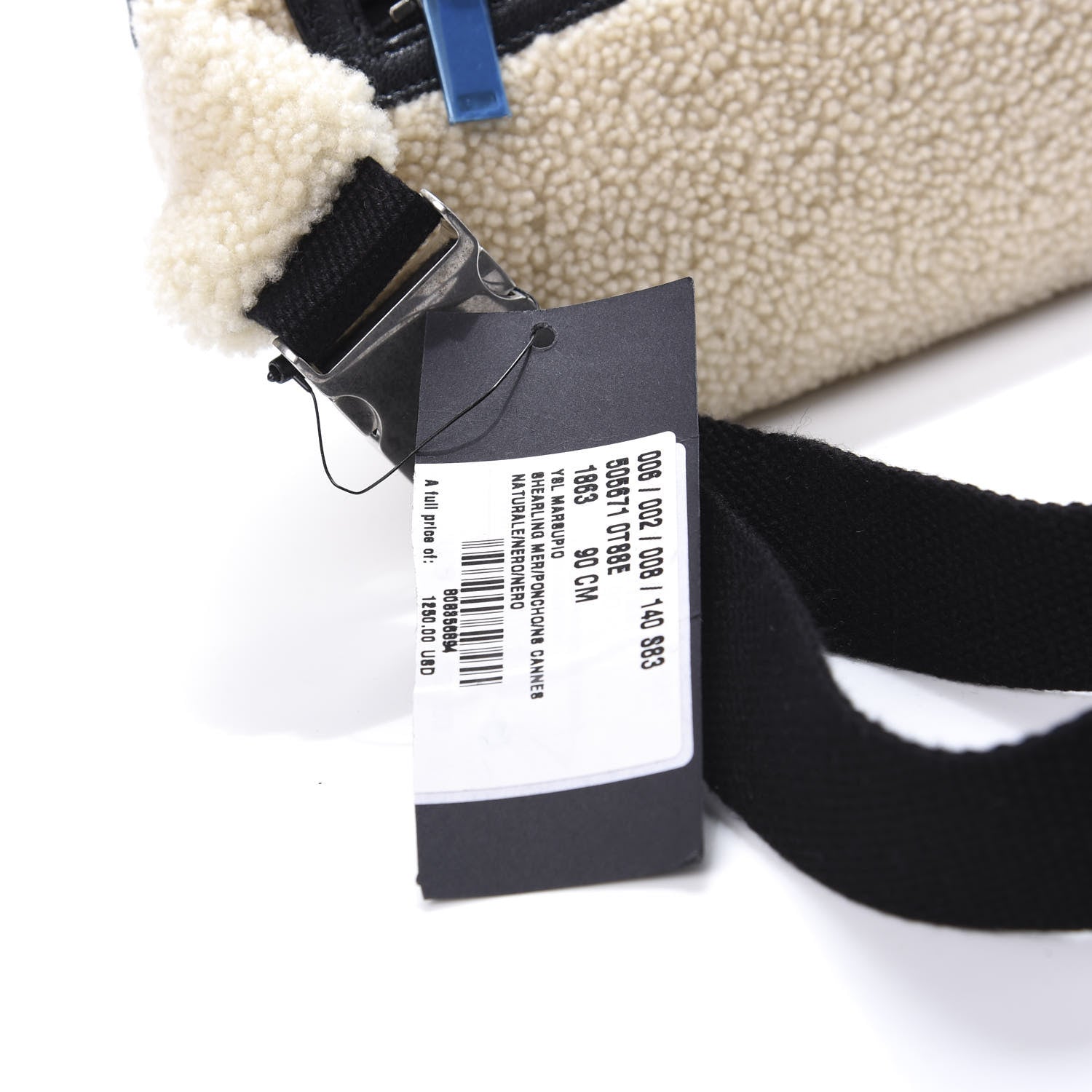 Saint Laurent Shearling Belt Bag Beige 11 of 12