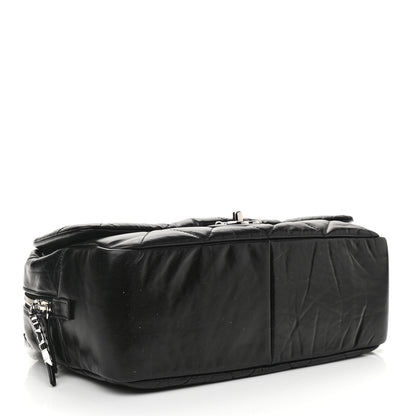 Chanel Aged Calfskin Quilted Small Express Bowling Bag Black 4 of 9