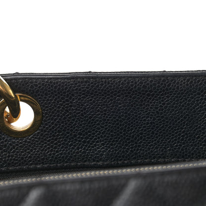 Chanel Caviar Quilted Grand Shopping Tote GST Black 15 of 16