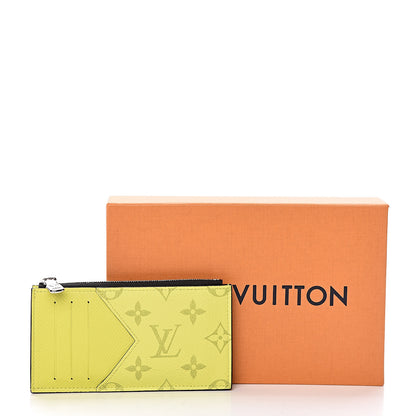 Louis Vuitton Monogram Taiga Coin Card Holder Yellow 7 of 7