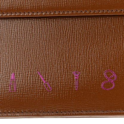Gucci GG Supreme Monogram Azalea Calfskin Horsebit 1955 Wrist Wallet Beige Ebony Brown Sugar 10 of 10