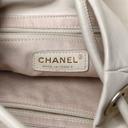Chanel Lambskin Camellia Tote Beige 6 of 14