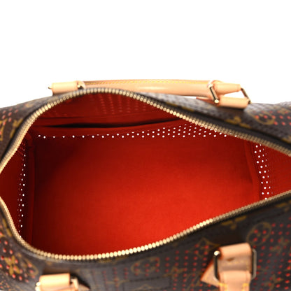 Louis Vuitton Monogram Perforated Speedy 30 Orange 5 of 9