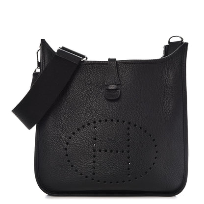 Hermes Taurillon Clemence Evelyne III PM Black 1 of 10