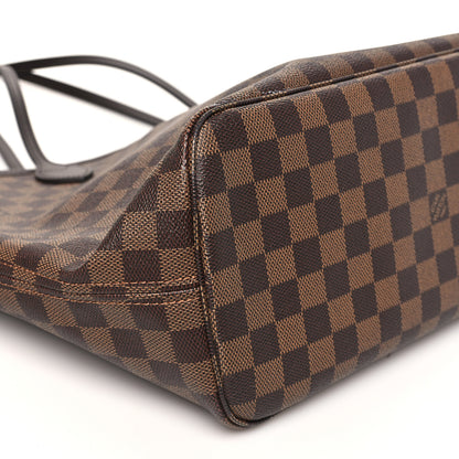 Louis Vuitton Damier Ebene Neo Neverfull MM Rose Ballerine 9 of 10