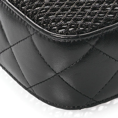 Chanel Mesh Shiny Lambskin Clutch With Chain  Black 11 of 11