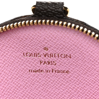 Louis Vuitton Monogram 2021 Christmas Animation Japanese Garden Round Coin Purse Wisteria Pink 6 of 7