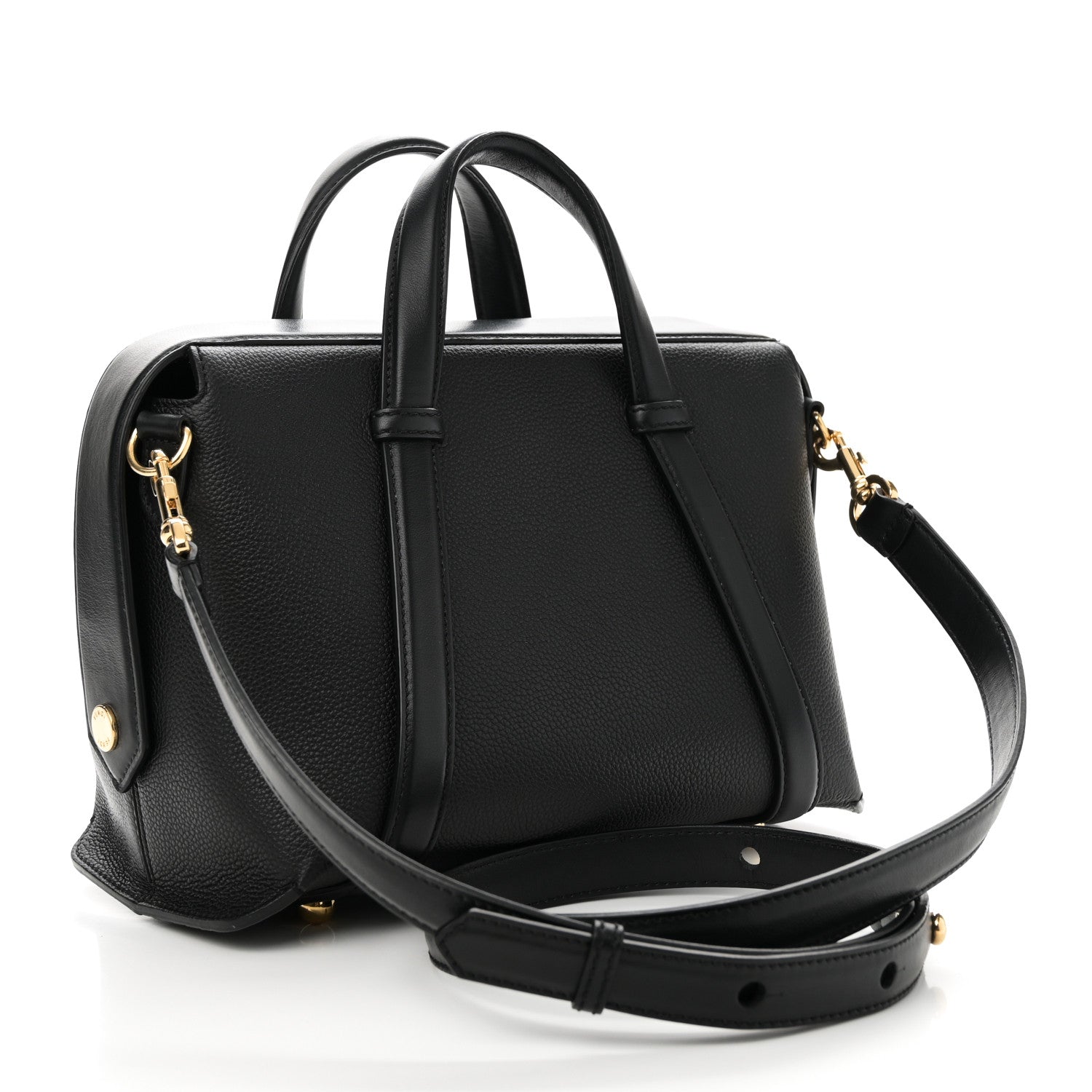 Fendi Vitello Cher Grace Medium By The Way Boston Bag Black 3 of 9