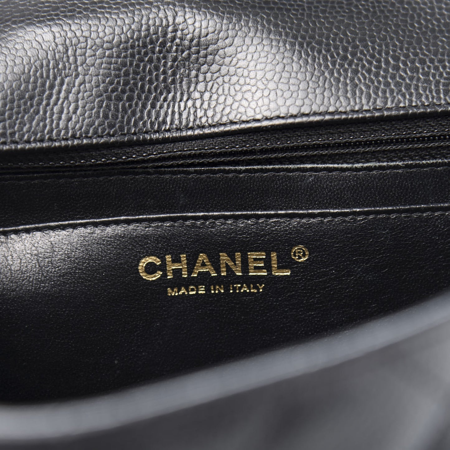 Caviar Quilted Jumbo Single Flap Black