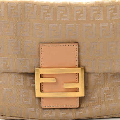 Fendi Zucchino Mini Mama Baguette Beige Gold 7 of 11