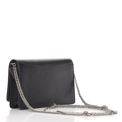 Givenchy Lambskin Emblem Chain Wallet Black 3 of 16