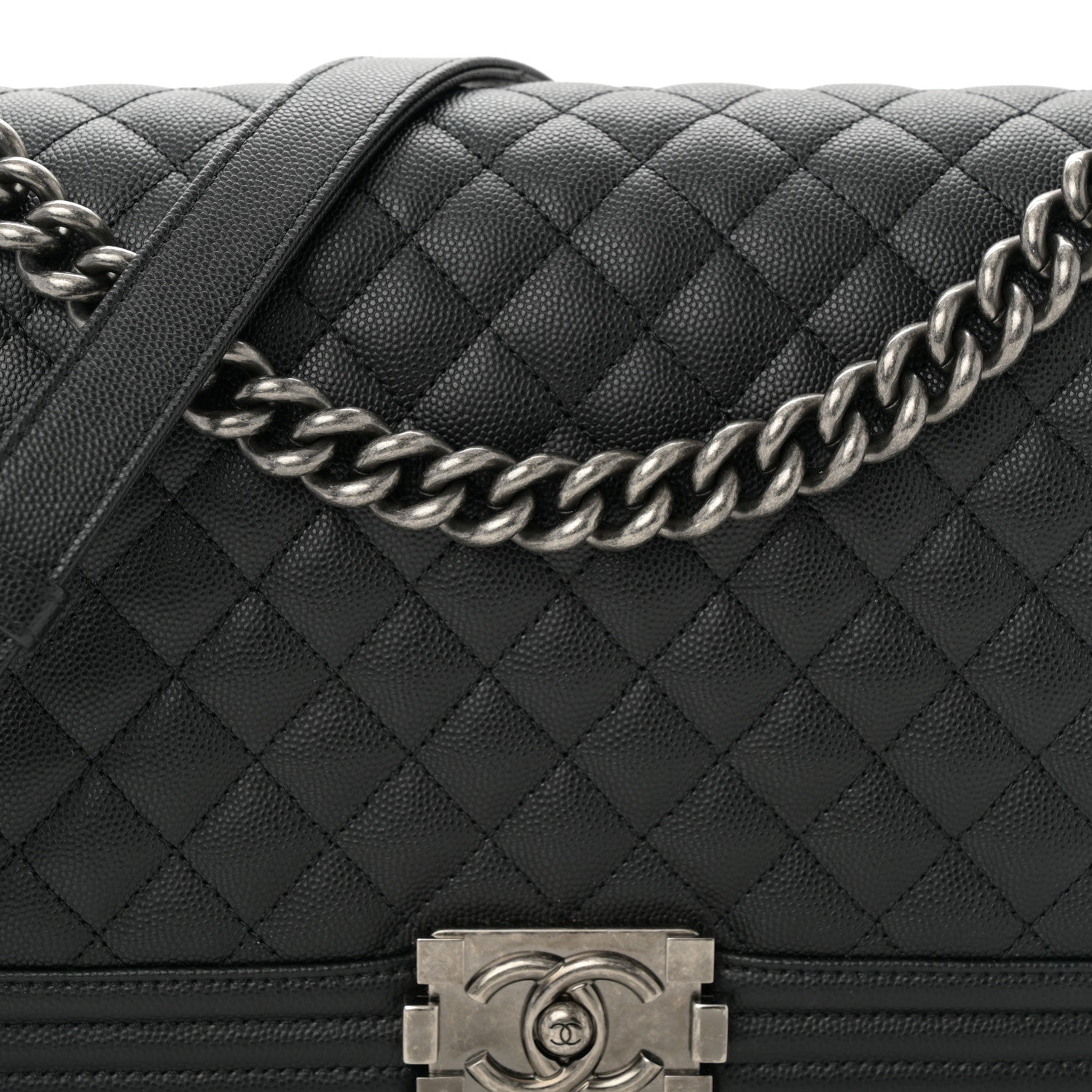 Chanel Caviar Quilted New Medium Boy Flap Black 8 of 10