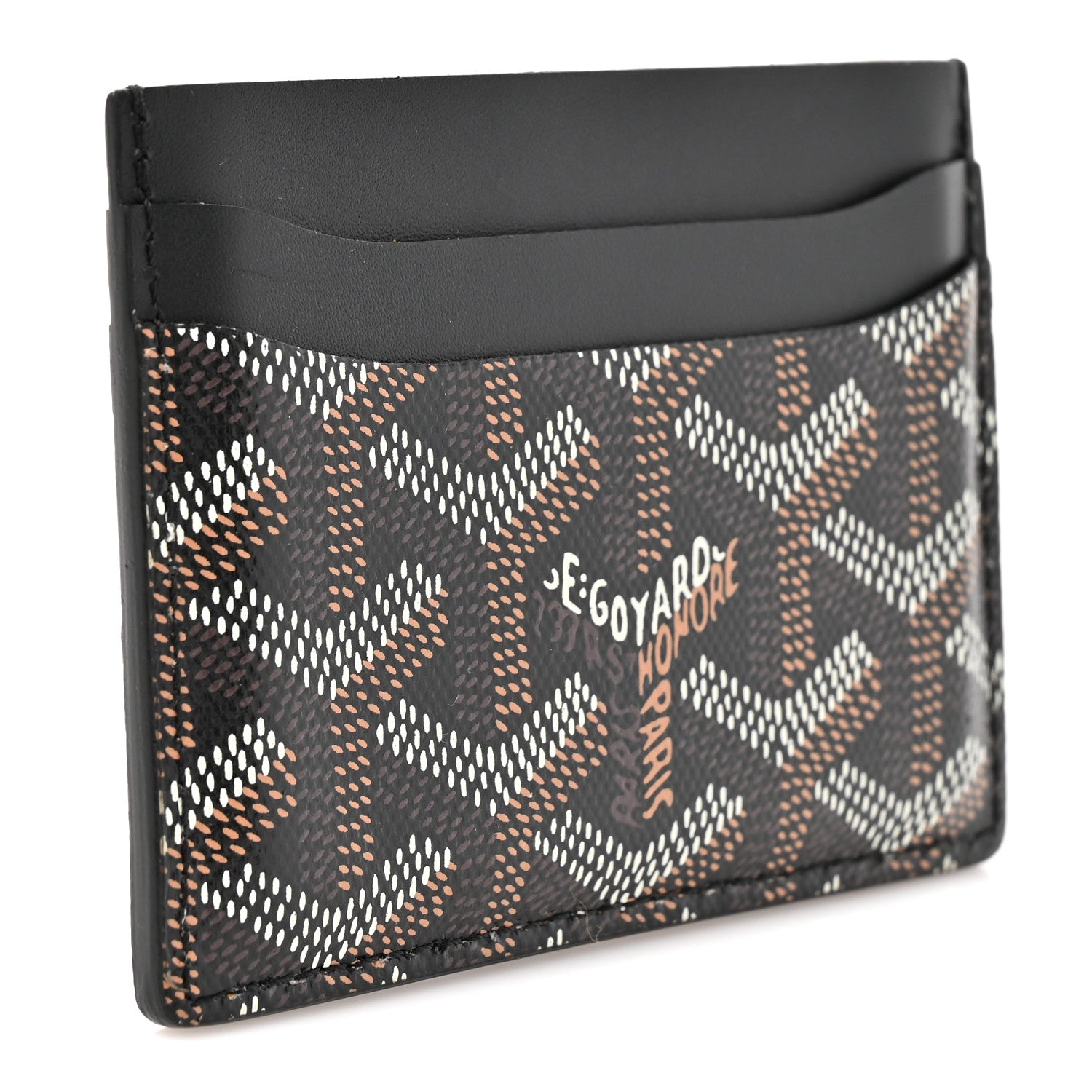 Goyard Goyardine Saint Sulpice Card Holder Black 3 of 6