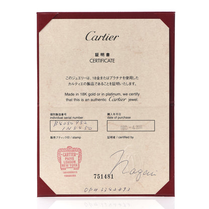 Cartier 18K White Gold 4mm Happy Birthday Band Ring 52 6 5 of 5