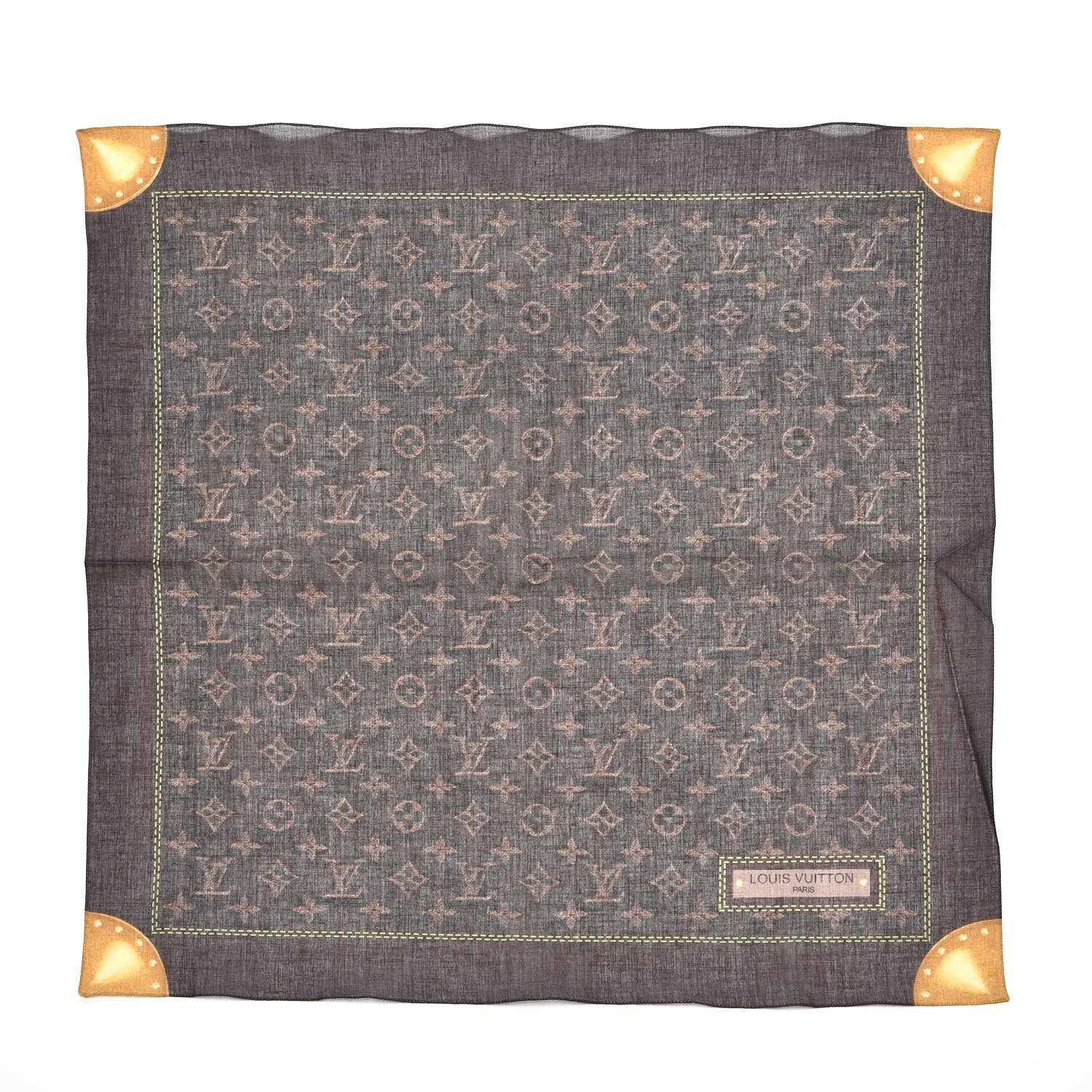 Louis Vuitton Cotton Denim Monogram Scarf Ebene 1 of 4